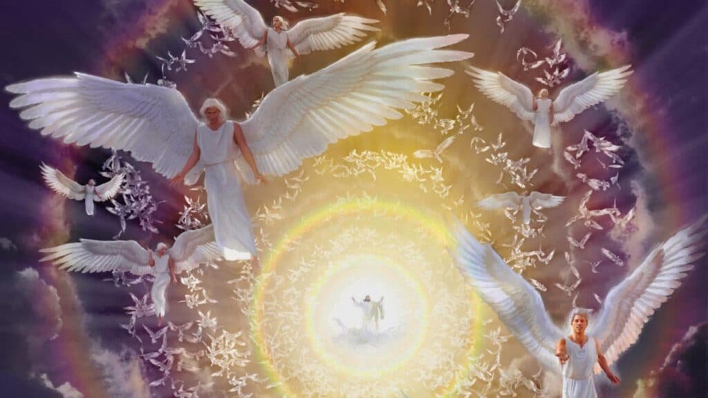 Foto de angeles en la segunda venida